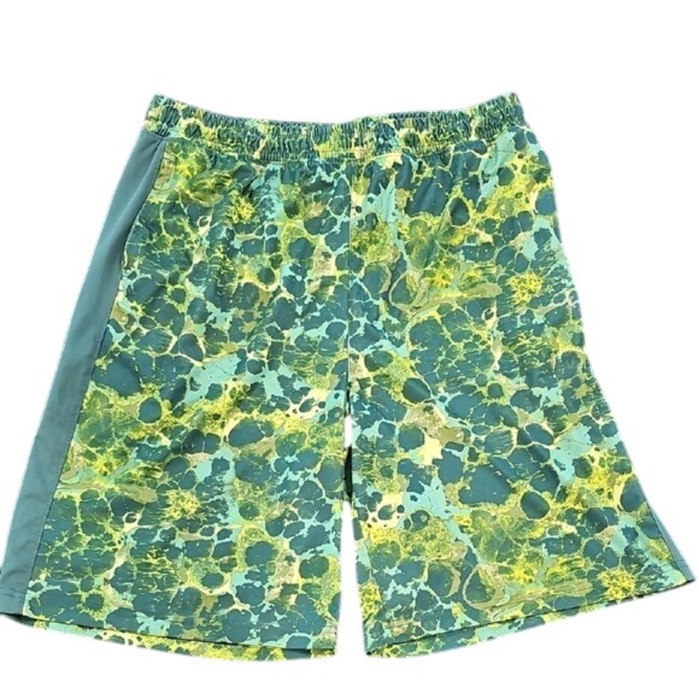 Xersion Athletic Shorts -‎ Green and Yellow